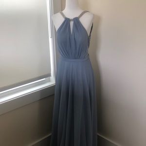 Azazie bridesmaid/formal dress is dusty blue
